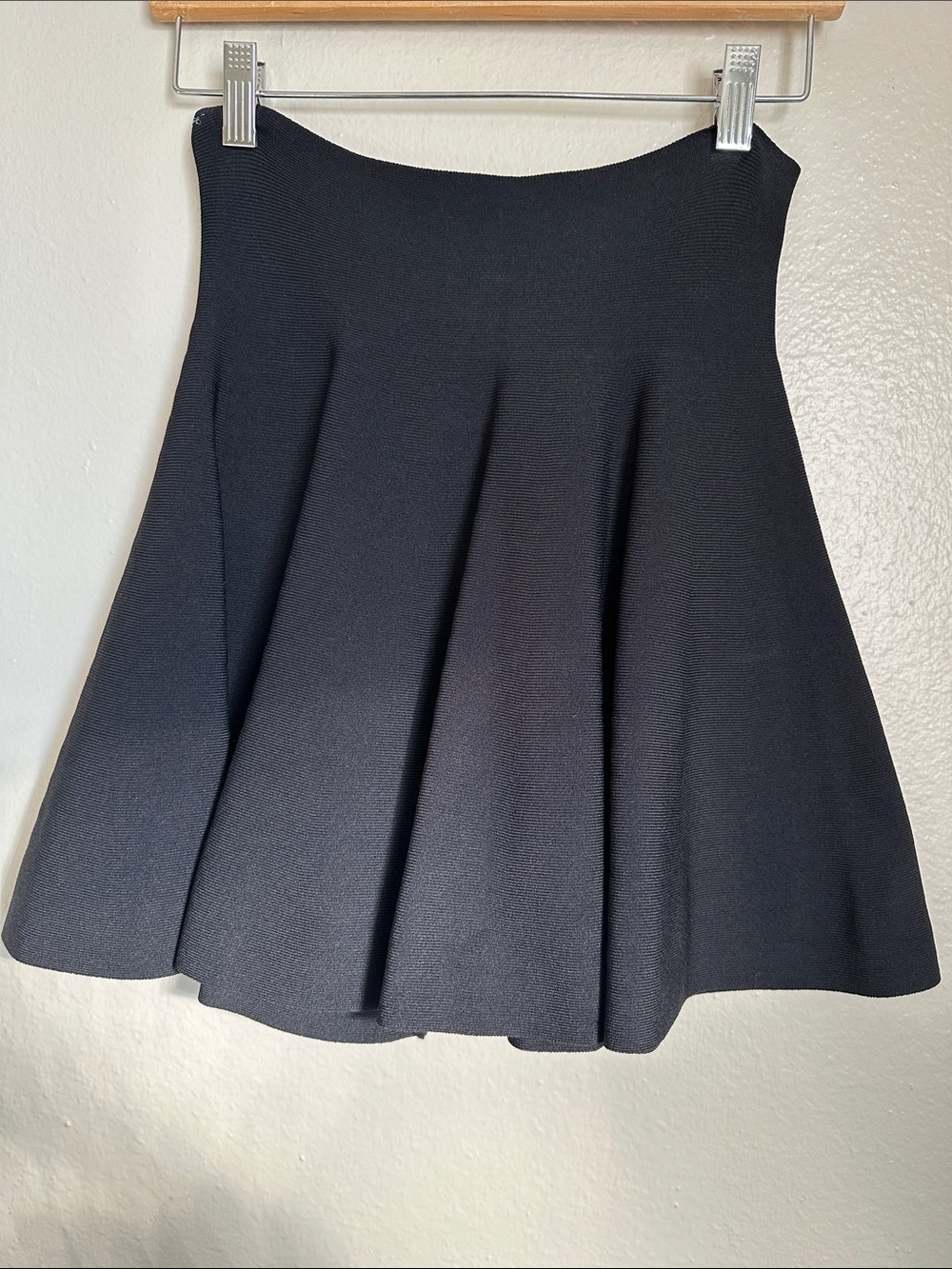 Women's Black Pleated Mini Skirt